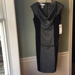 NWT London Times Houndstooth Dress Size 6